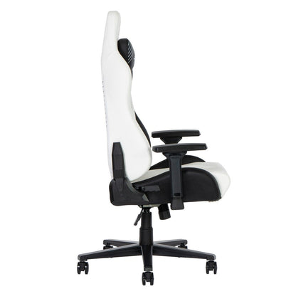 Black And White And Black Swivel Rolling Gaming Chair HomeRoots