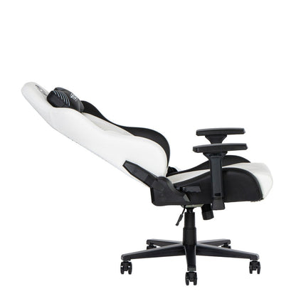 Black And White And Black Swivel Rolling Gaming Chair HomeRoots