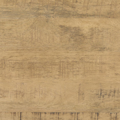 48" Brown Solid Wood Square Block Coffee Table