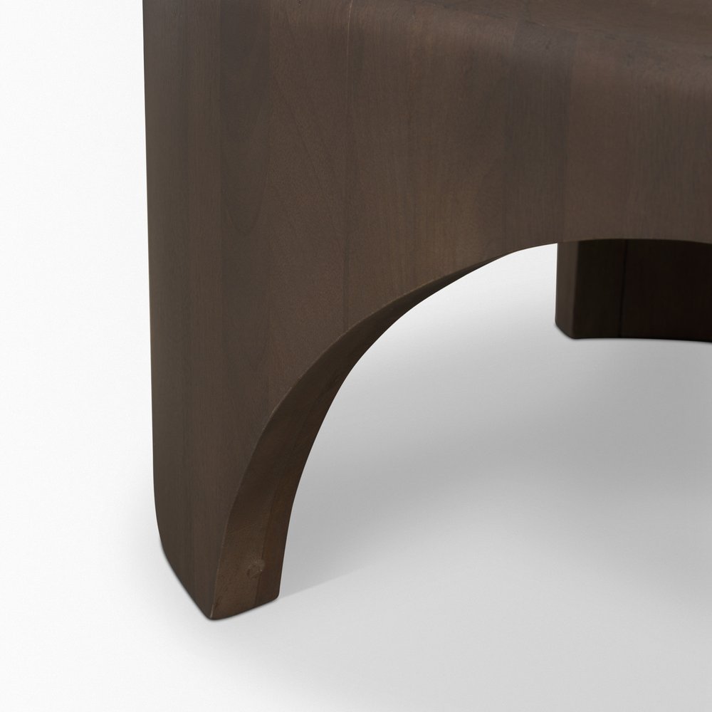48" Brown and Gray Solid Wood Oval Coffee Table HomeRoots
