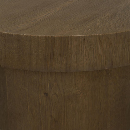 48" Brown Solid Wood Oval Pedestal Coffee Table HomeRoots