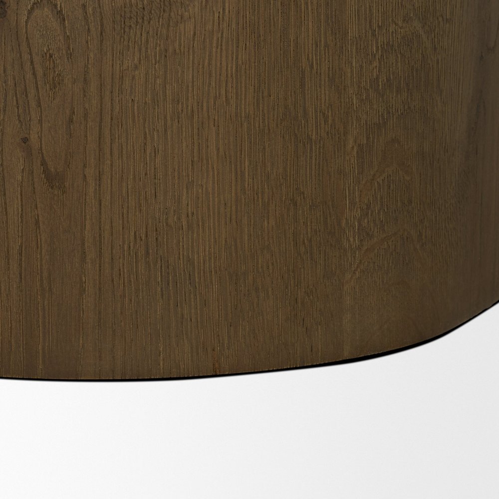 48" Brown Solid Wood Oval Pedestal Coffee Table HomeRoots