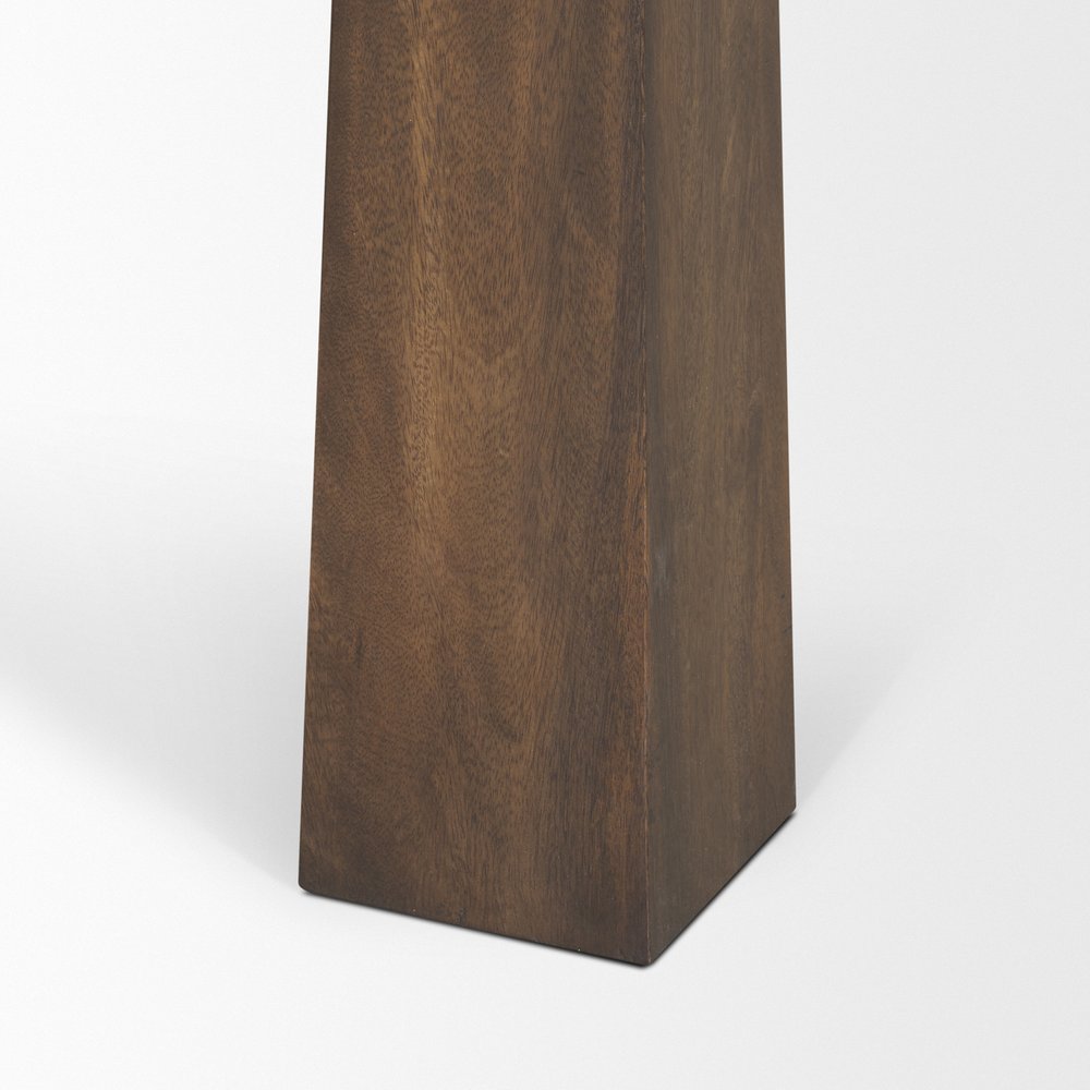 84" Dark Brown Solid Wood Dining Table HomeRoots