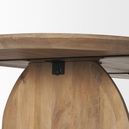 87" Light Brown Solid Wood Double Pedestal Base Oval Dining Table HomeRoots
