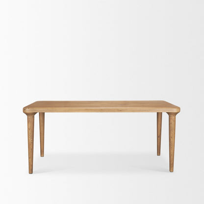 72" Light Brown Solid Wood Dining Table HomeRoots