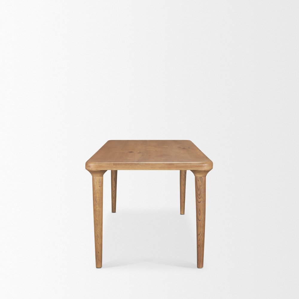 72" Light Brown Solid Wood Dining Table HomeRoots