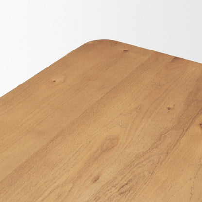 72" Light Brown Solid Wood Dining Table HomeRoots
