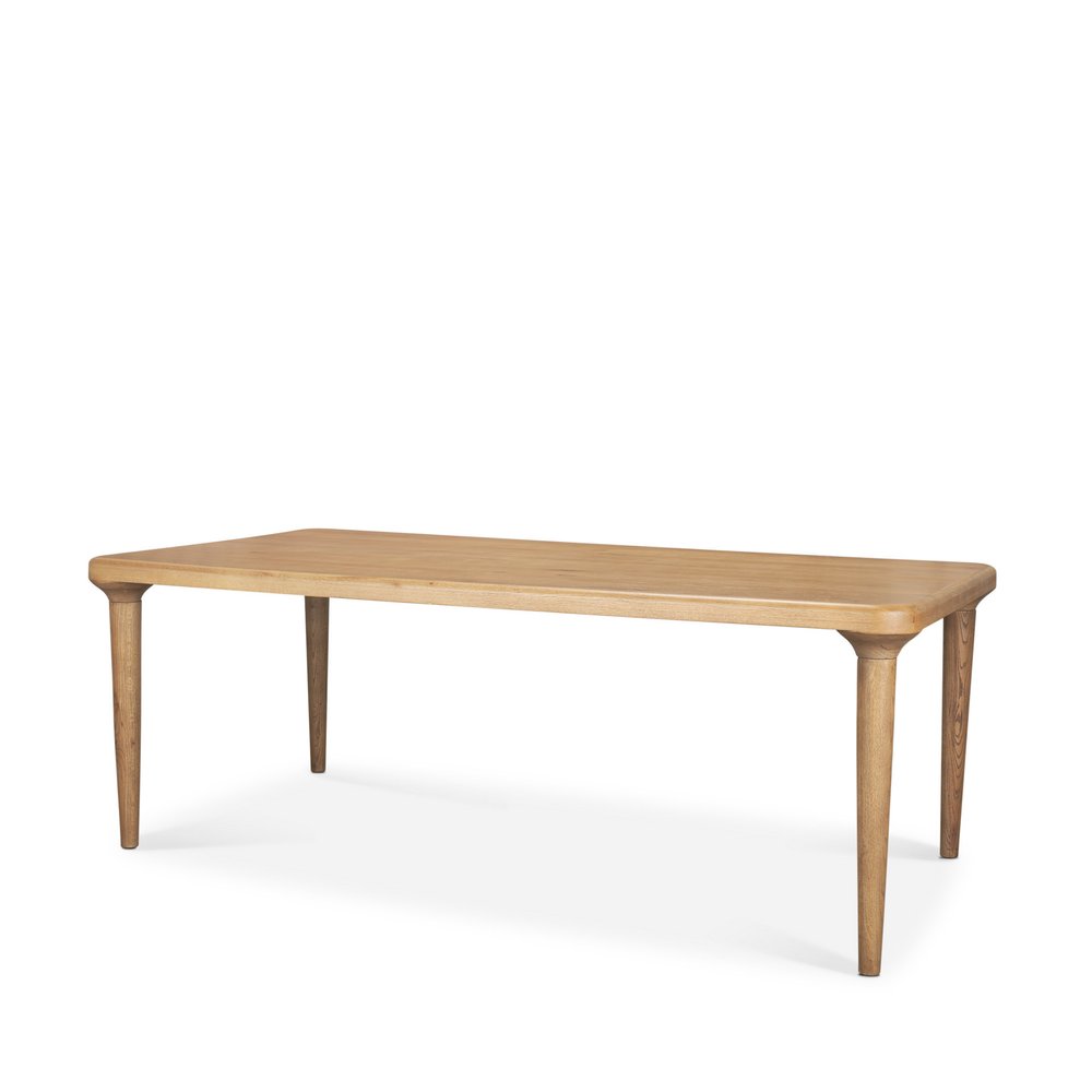 84" Light Brown Solid Wood Dining Table HomeRoots