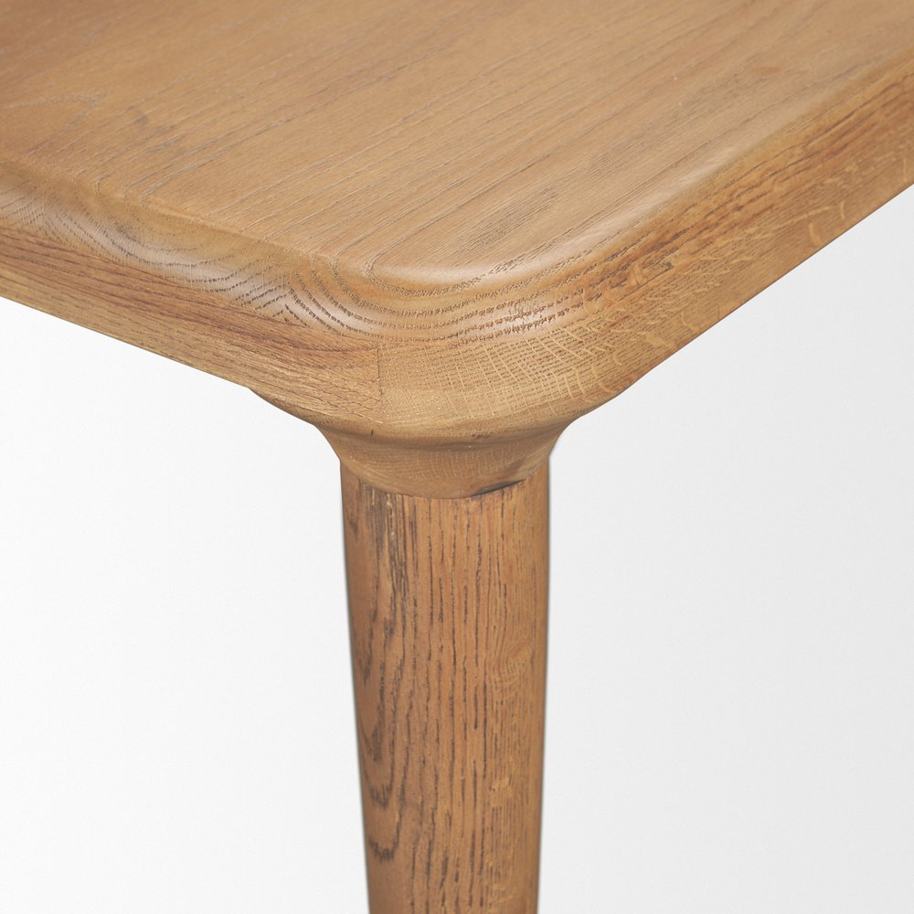 84" Light Brown Solid Wood Dining Table HomeRoots