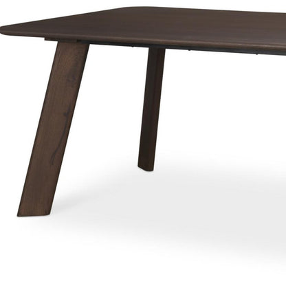 84" Dark Brown Solid Wood Dining Table HomeRoots