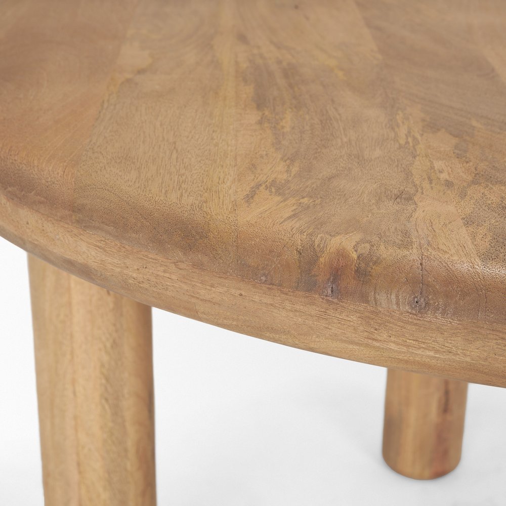 48" Black Solid Wood Round Top Dining Table — view 15