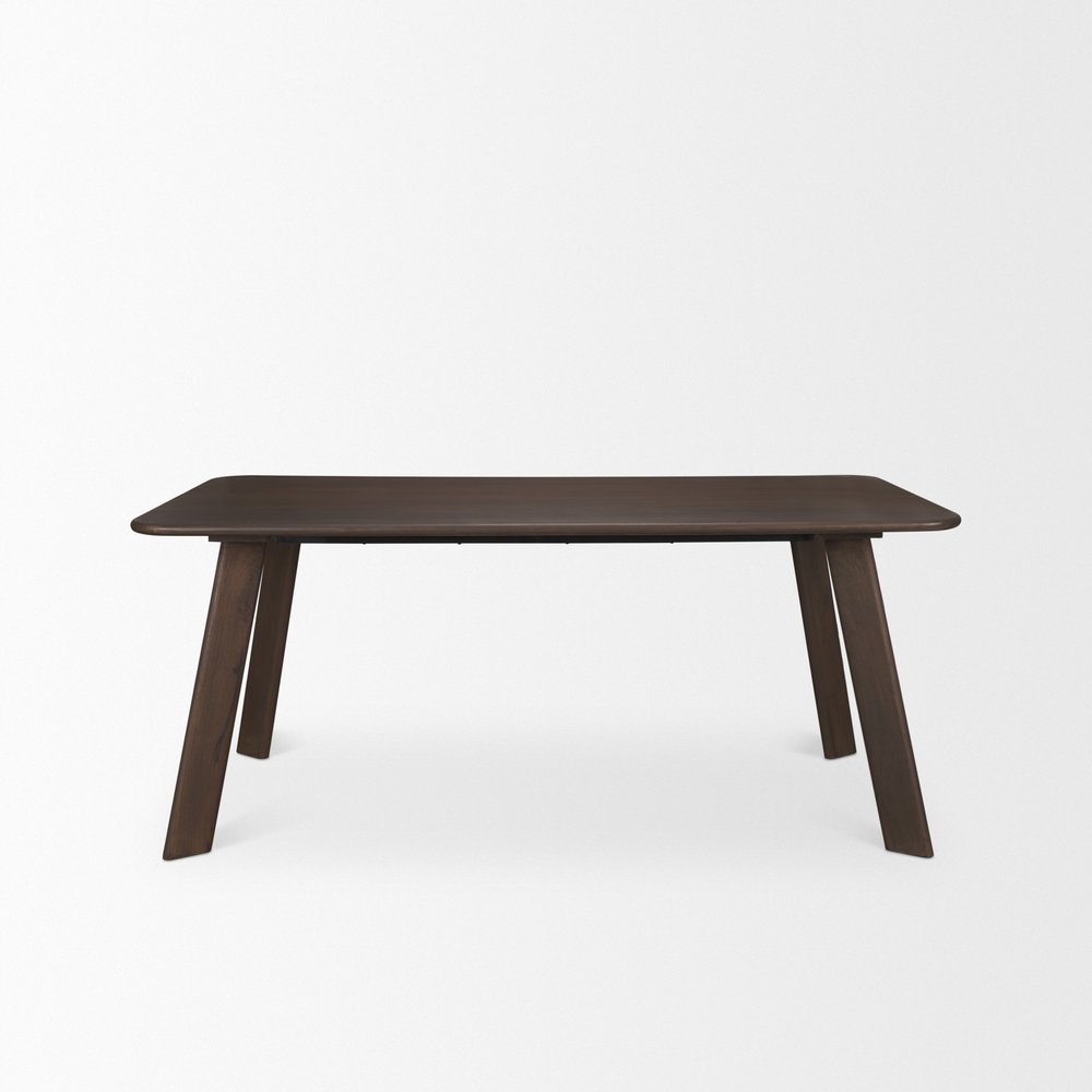 72" Light Brown Solid Wood Dining Table — view 13