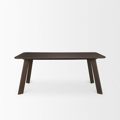 72" Light Brown Solid Wood Dining Table HomeRoots