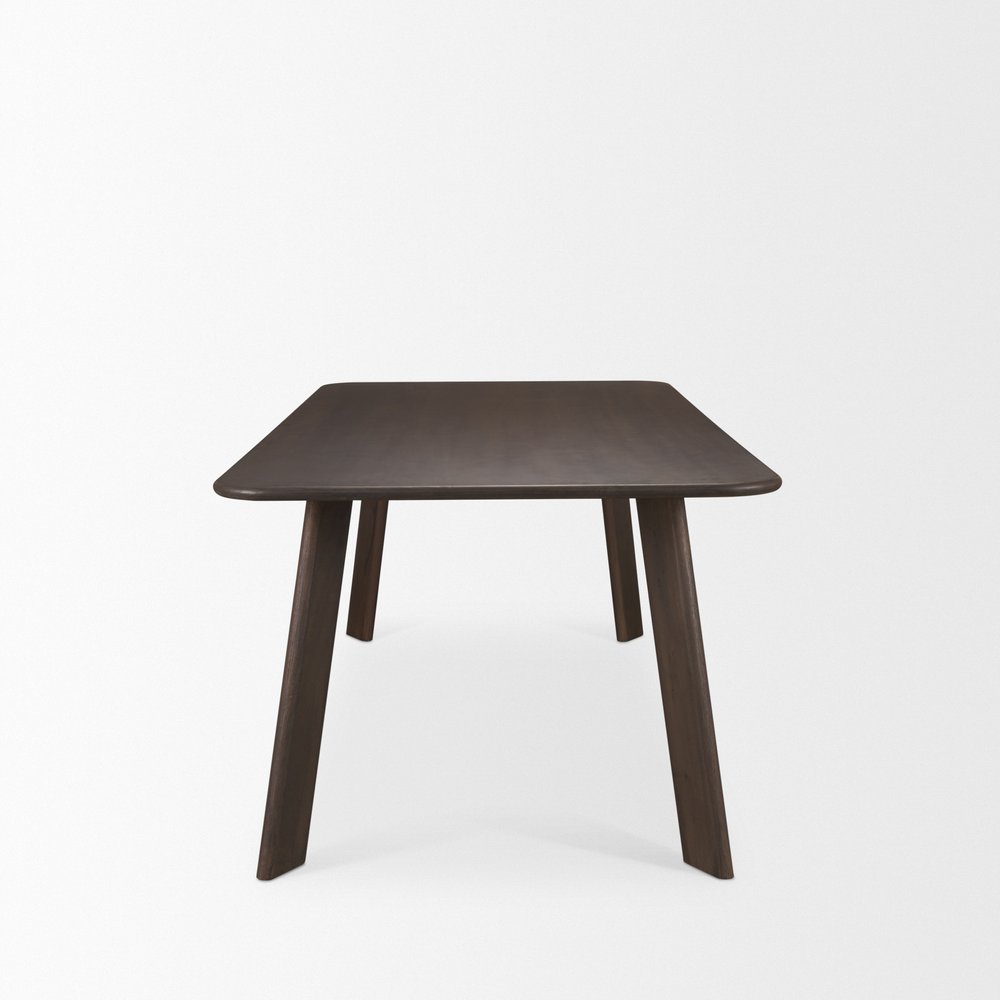 72" Light Brown Solid Wood Dining Table — view 14