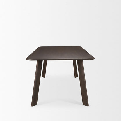 72" Light Brown Solid Wood Dining Table HomeRoots