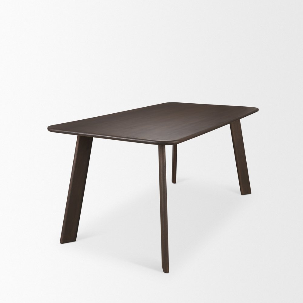72" Light Brown Solid Wood Dining Table — view 16