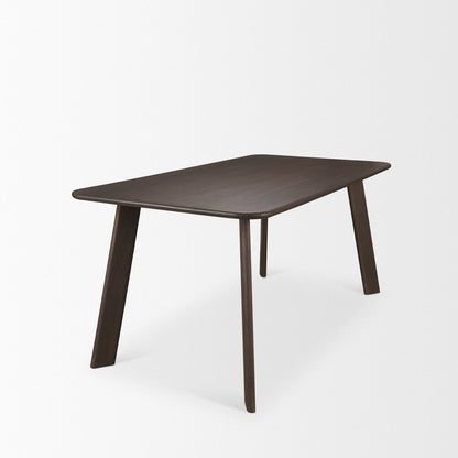 72" Light Brown Solid Wood Dining Table HomeRoots