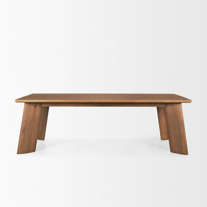 94" Brown Solid Wood Dining Table HomeRoots