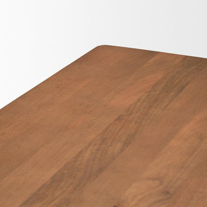 94" Brown Solid Wood Dining Table HomeRoots