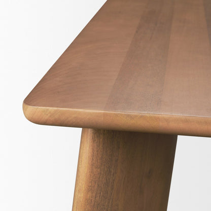 94" Brown Solid Wood Dining Table HomeRoots