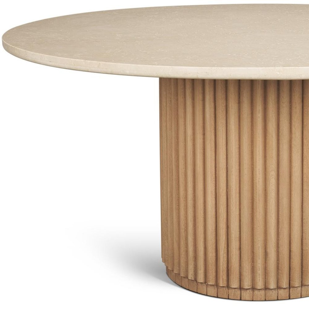 60" Dark Brown Solid Wood Pedestal Base Round Top Dining Table HomeRoots