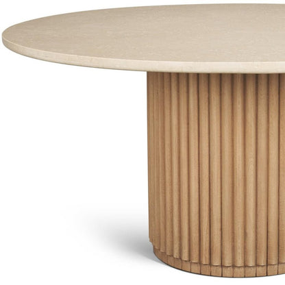 60" Dark Brown Solid Wood Pedestal Base Round Top Dining Table HomeRoots