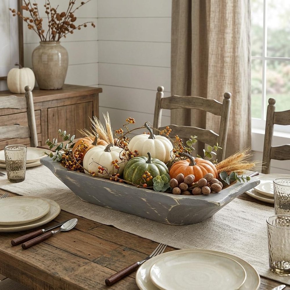 20" Black Solid Wood Dough Bowl With Handles — view 15