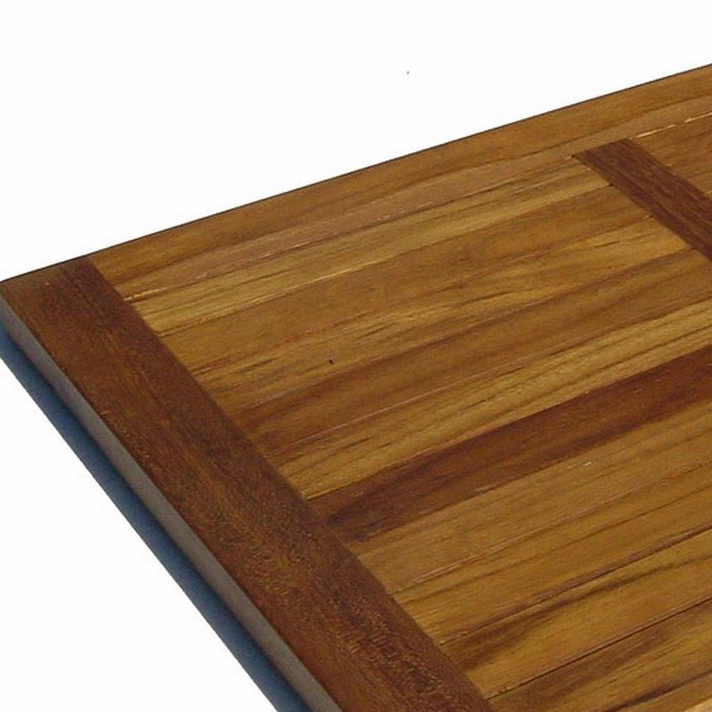 22" Natural Teak Non Slip Bath Mat HomeRoots
