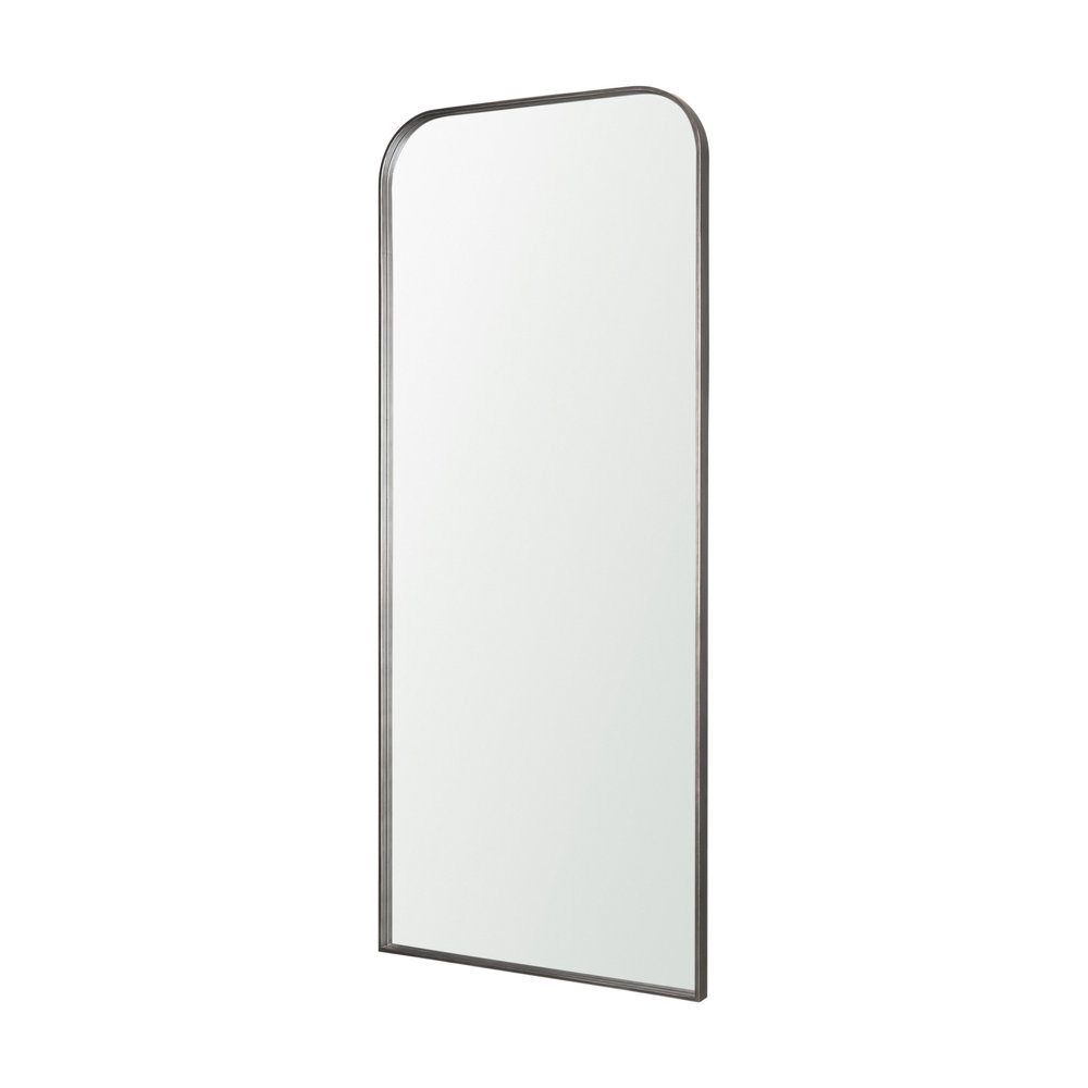 76" Brass Metal Arch Framed Full Length Hanging Mirror HomeRoots