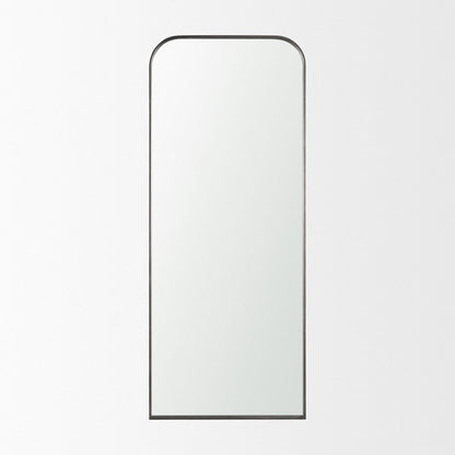 76" Brass Metal Arch Framed Full Length Hanging Mirror HomeRoots