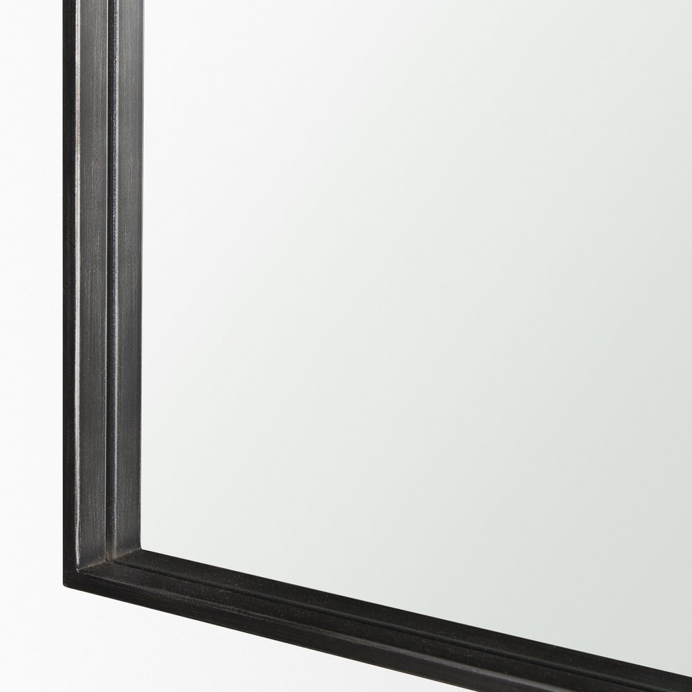 34" Gold Iron Square Framed Accent Mirror — view 6