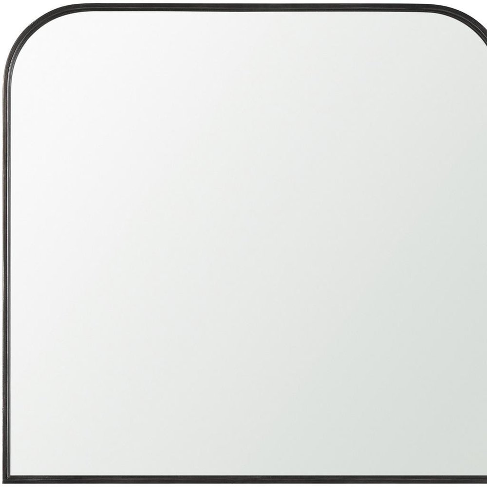 34" Black Iron Square Framed Accent Mirror — view 8