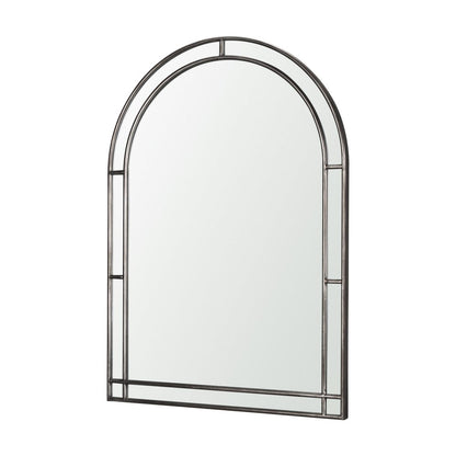 48" Gold Metal Double Arch Framed Accent Mirror