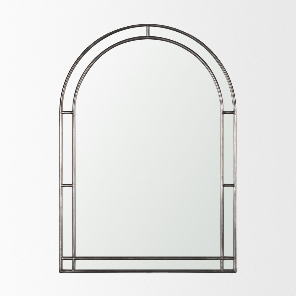 48" Gold Metal Double Arch Framed Accent Mirror — view 13