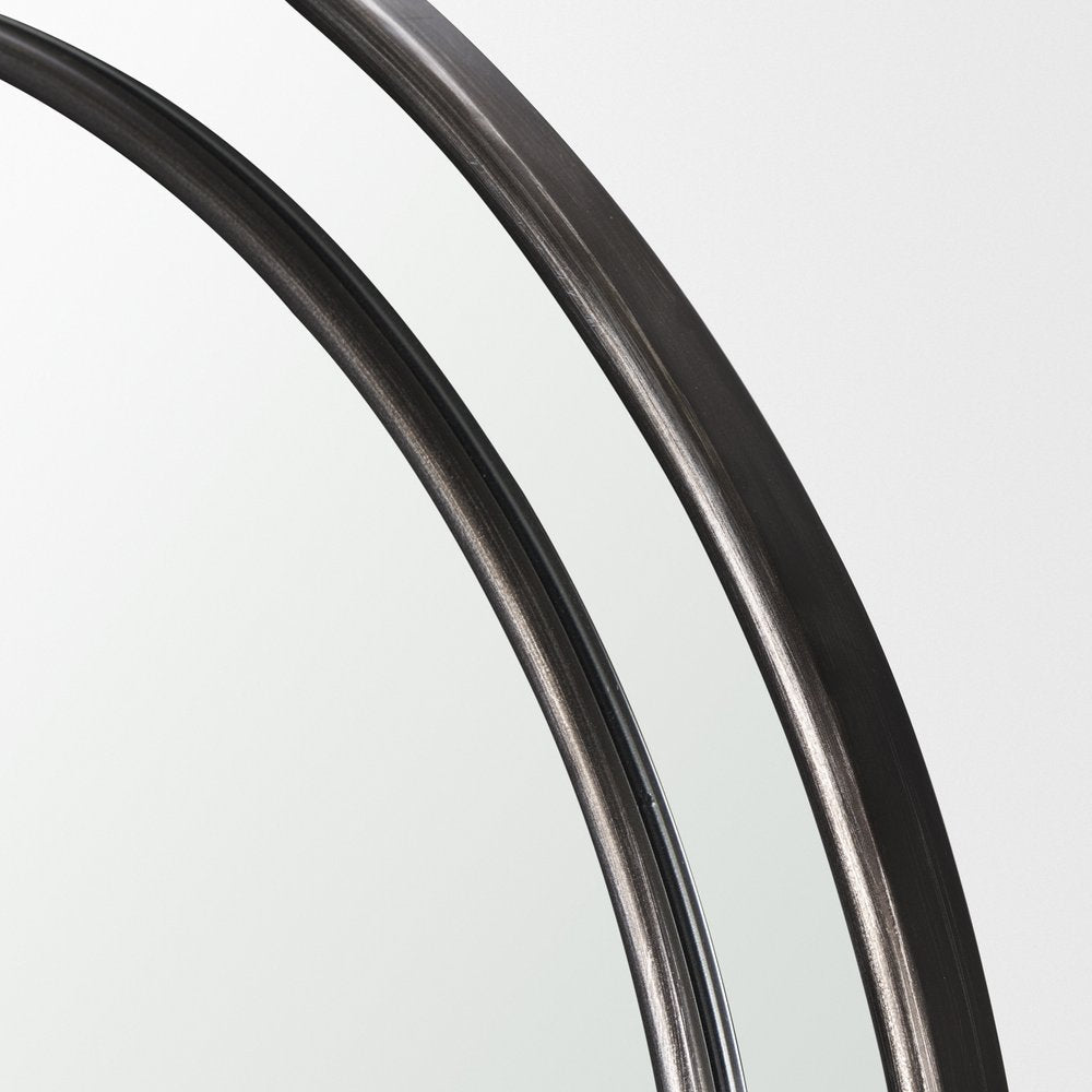 48" Gold Metal Double Arch Framed Accent Mirror — view 15