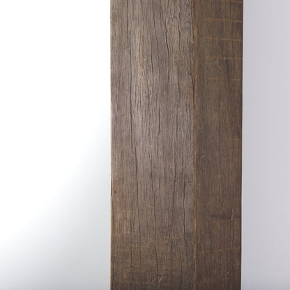 86" Brown Solid Wood Wall Mounted And Leaning Framed Full Length Mirror HomeRoots