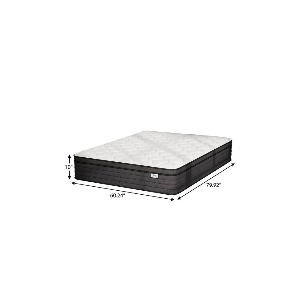 10" Full Double Foam Medium Hybrid Mattress HomeRoots
