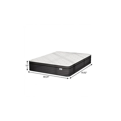 10" Full Double Foam Medium Hybrid Mattress HomeRoots