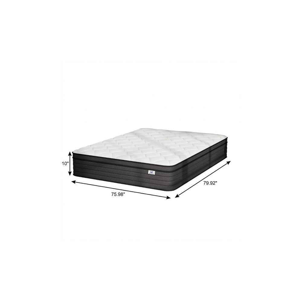 10" Full Double Foam Medium Hybrid Mattress HomeRoots