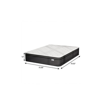 10" Full Double Foam Medium Hybrid Mattress HomeRoots