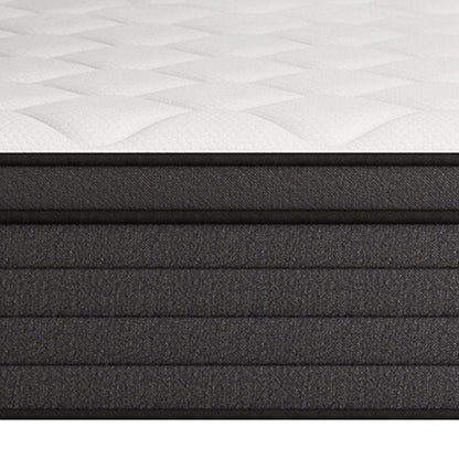 12" Full Double Foam Medium Hybrid Mattress HomeRoots