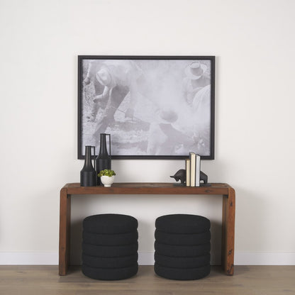 60" Brown Reclaimed Wood Frame Console Table