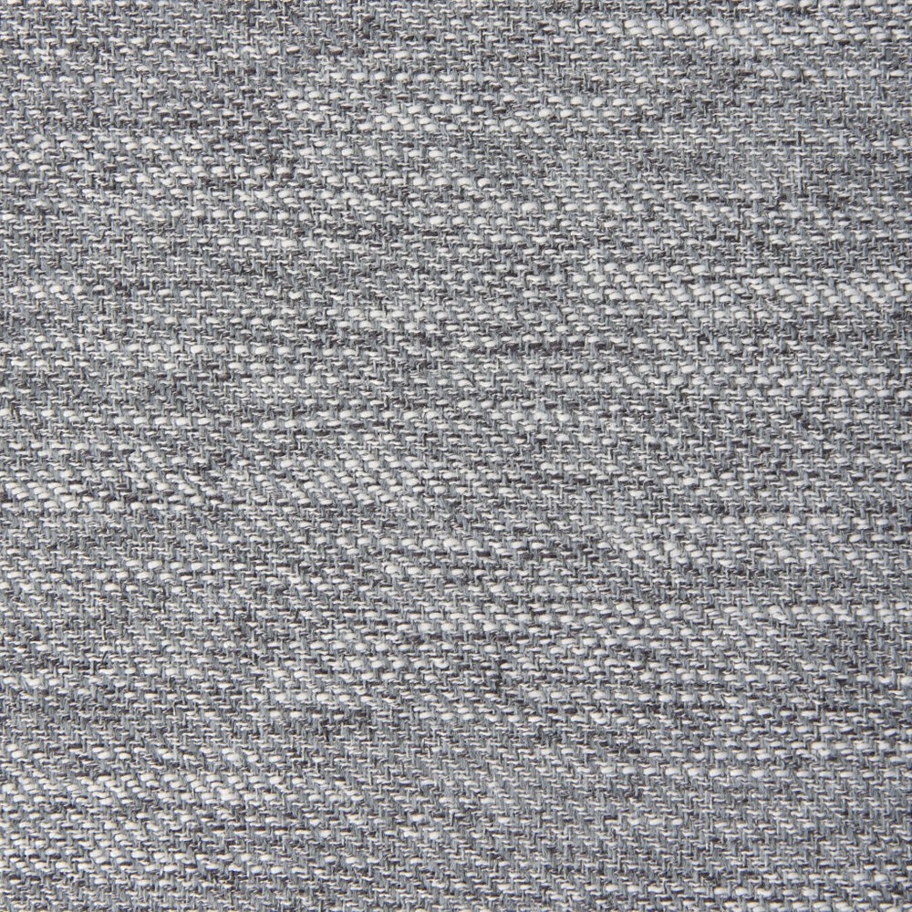 26" Gray and Brown Fabric Ottoman HomeRoots
