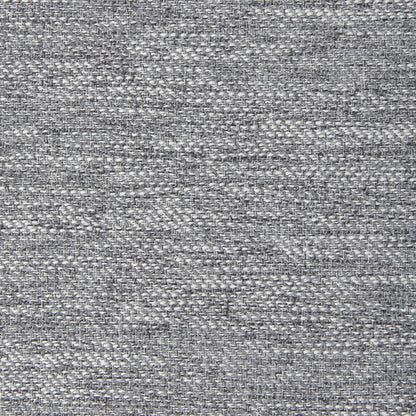 26" Gray and Brown Fabric Ottoman HomeRoots