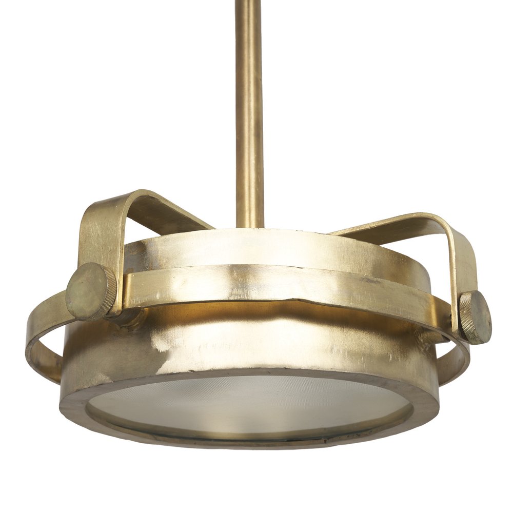 Gold Metal Dimmable Chandelier With Gold Shades — view 1