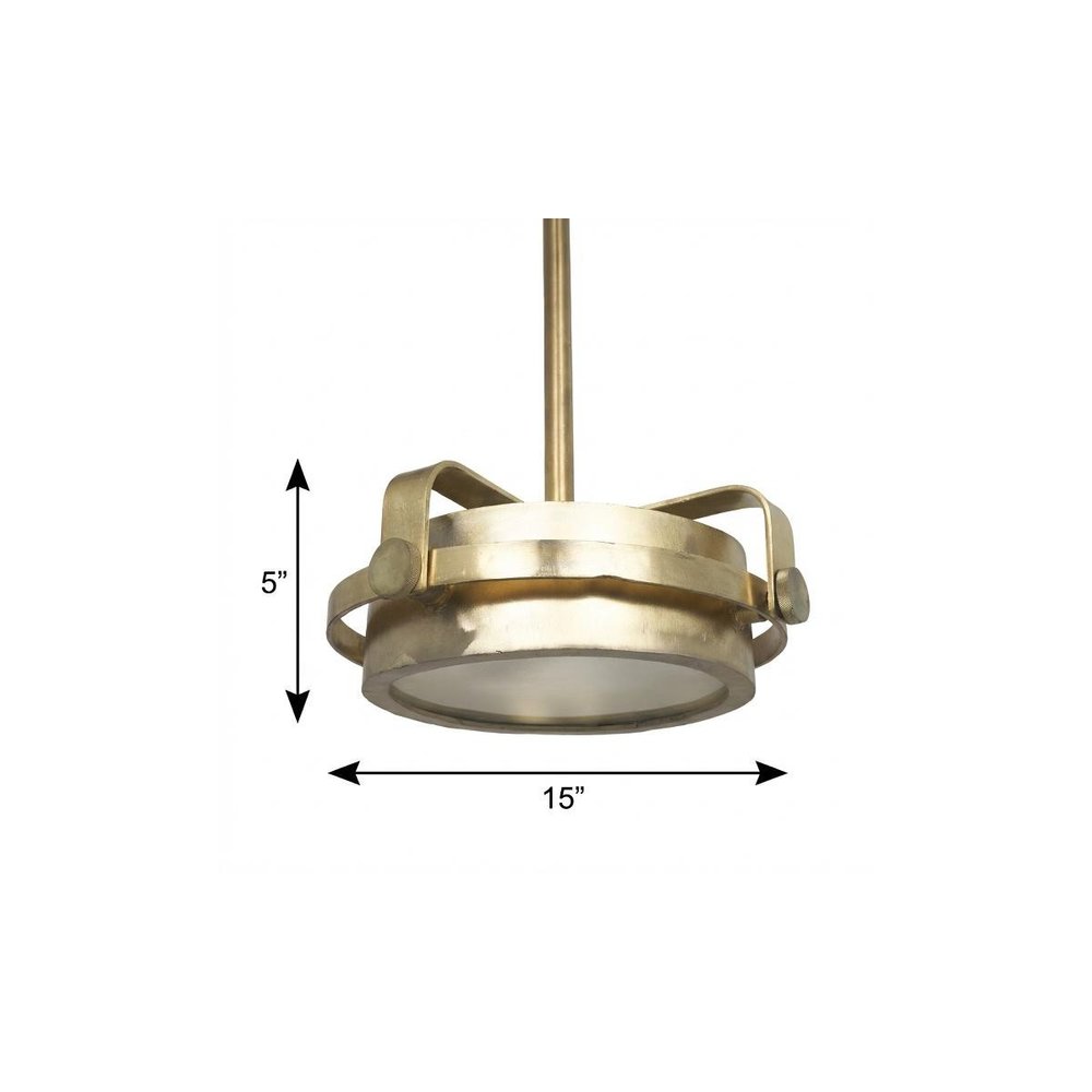 Gold Metal Dimmable Chandelier With Gold Shades — view 7
