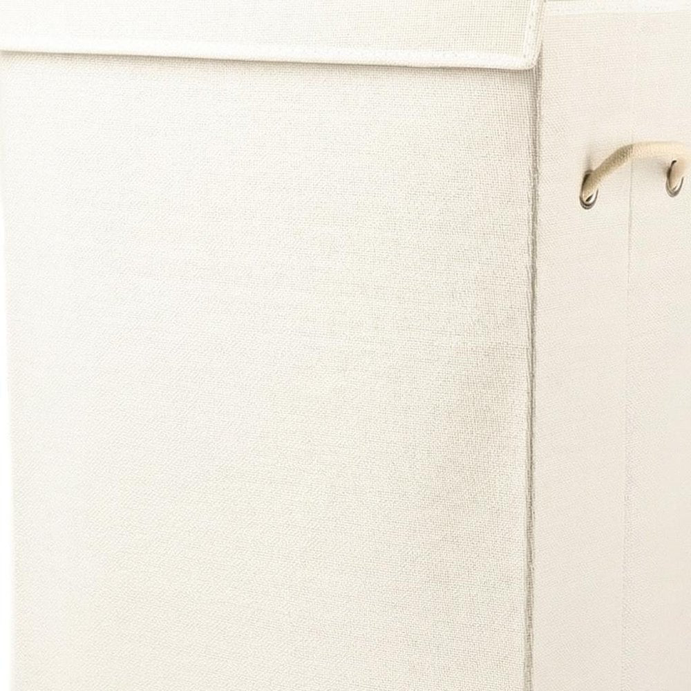 9" Off White Wicker Single Door Linen Cabinet — view 5