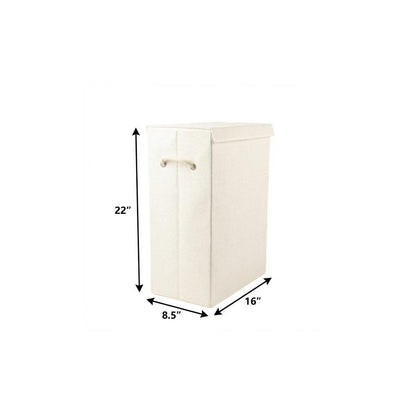 9" Off White Wicker Single Door Linen Cabinet HomeRoots