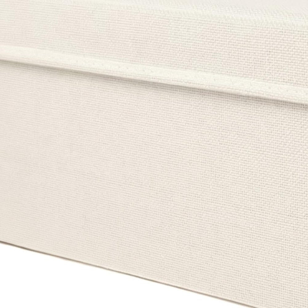 10" Off White Wicker Single Door Linen Cabinet HomeRoots