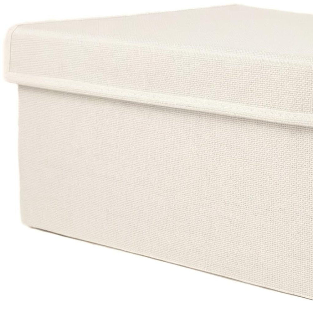 10" Off White Wicker Single Door Linen Cabinet — view 4